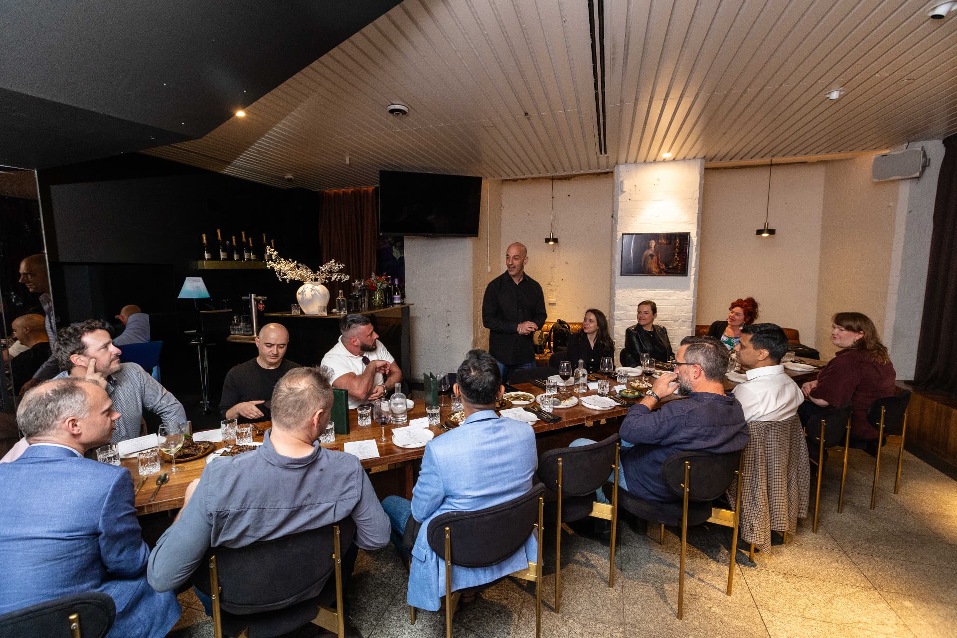 Retail leaders seated around the table at the September 2026 Leaders Dinner in Melbourne